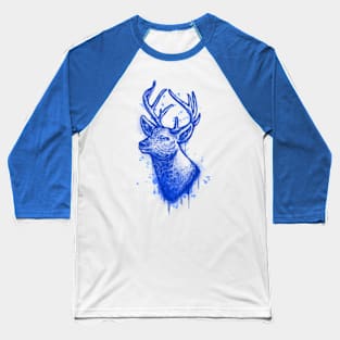 Great Deer Watercolor Baseball T-Shirt